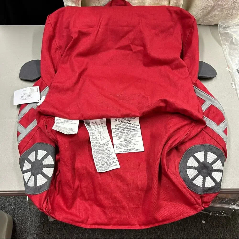 Pottery Barn Red Fire Truck Slipcover ONLY My First Anywhere Chair Fireman NEW